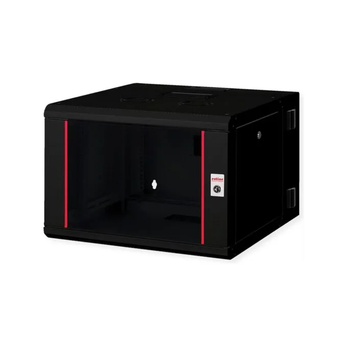ROLINE 19-Zoll Wandgehuse Pro 7 HE. 600x600 BxT zweiteilig schwenkbar schwarz — image 1
