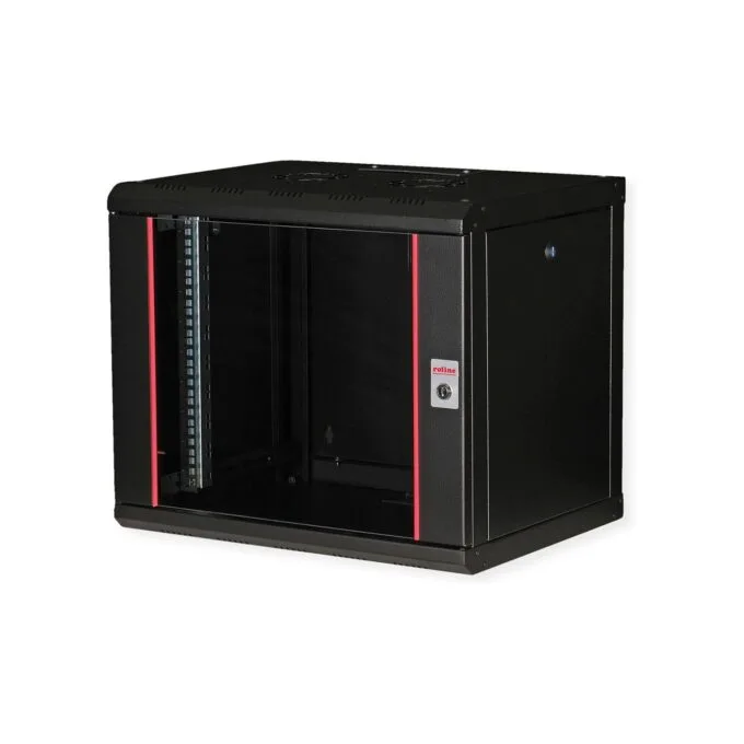 ROLINE 19-Zoll Wandgehuse Pro 9 HE. 600x450 BxT schwarz — image 1