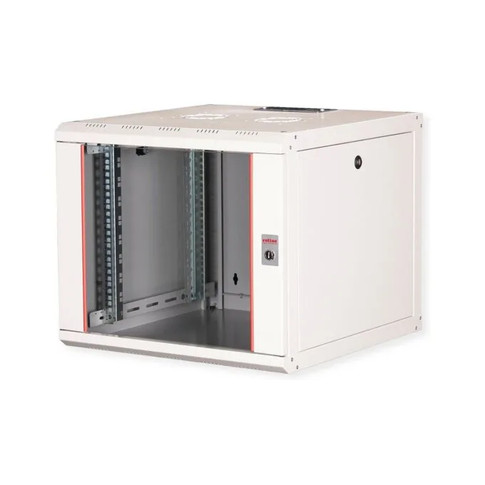 ROLINE 19-Zoll Wandgehuse Pro 9 HE, 600x600 BxT grau — image 1
