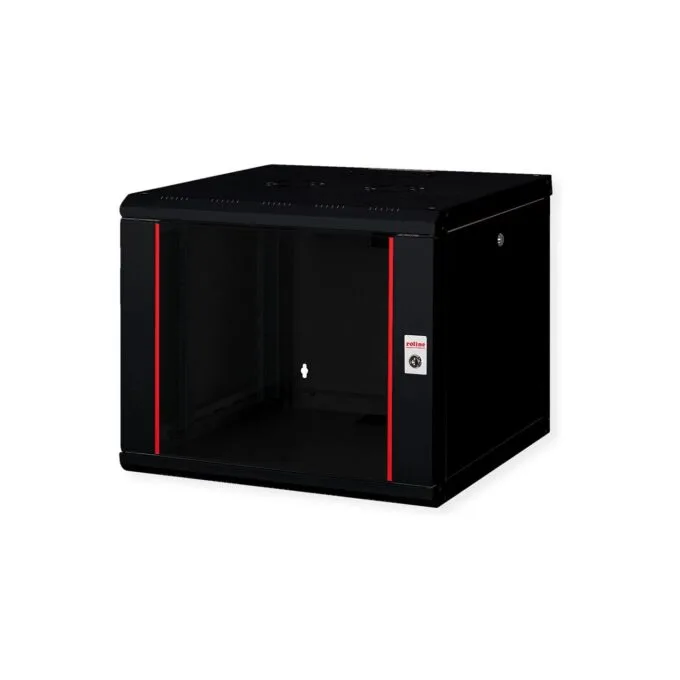 ROLINE 19-Zoll Wandgehuse Pro 9 HE. 600x600 BxT schwarz — image 1