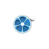 ROLINE 4-fach Steckdosenleiste mit Schalter. rund. USB-Charger A+C. blau. 1.5 m