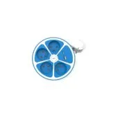 ROLINE 4-fach Steckdosenleiste mit Schalter. rund. UTE Version. USB-Charger A+C. blau. 3 m