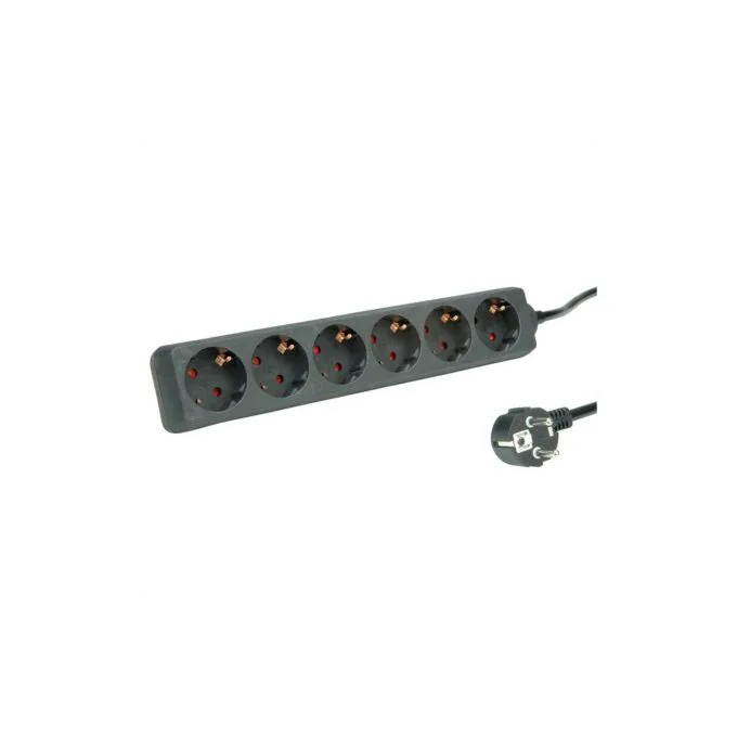 ROLINE 6-fach Steckdosenleiste ohne Schalter. schwarz. 1.5 m — image 1