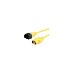 ROLINE Apparate-Verbindungskabel IEC 320 C14 - C13 gelb 1.8m