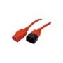 ROLINE Apparate-Verbindungskabel. IEC 320 C14 - C13. rot. 0.8 m