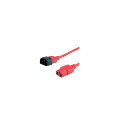 ROLINE Apparate-Verbindungskabel IEC 320 C14 - C13 rot 1.8m