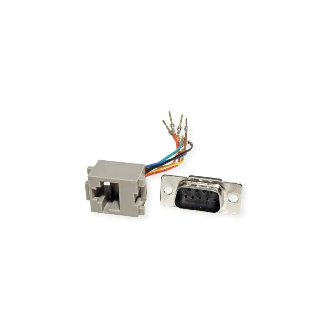 ROLINE DB9 Stecker-RJ45 Buchse 8P 8C 8Ltg.. silberfarben — image 2