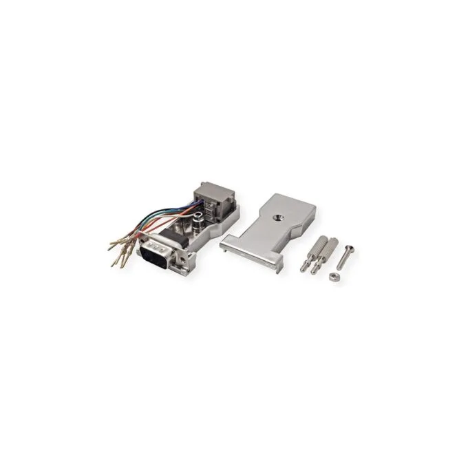 ROLINE DB9 Stecker-RJ45 Buchse 8P 8C 8Ltg.. silberfarben — image 3