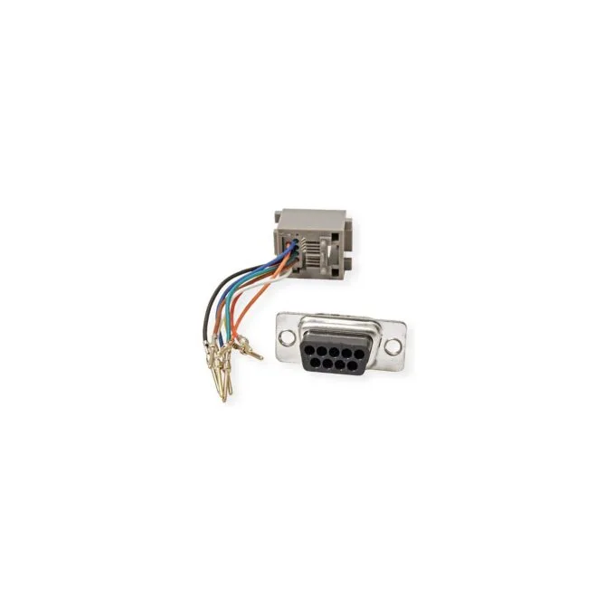 ROLINE DB9 Stecker-RJ45 Buchse 8P 8C 8Ltg.. silberfarben — image 4