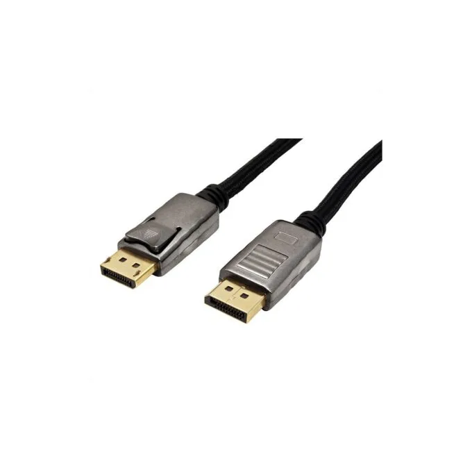 ROLINE DisplayPort Kabel. DP-DP. v1.2. ST - ST. schwarz-metallic. 1 m — image 2