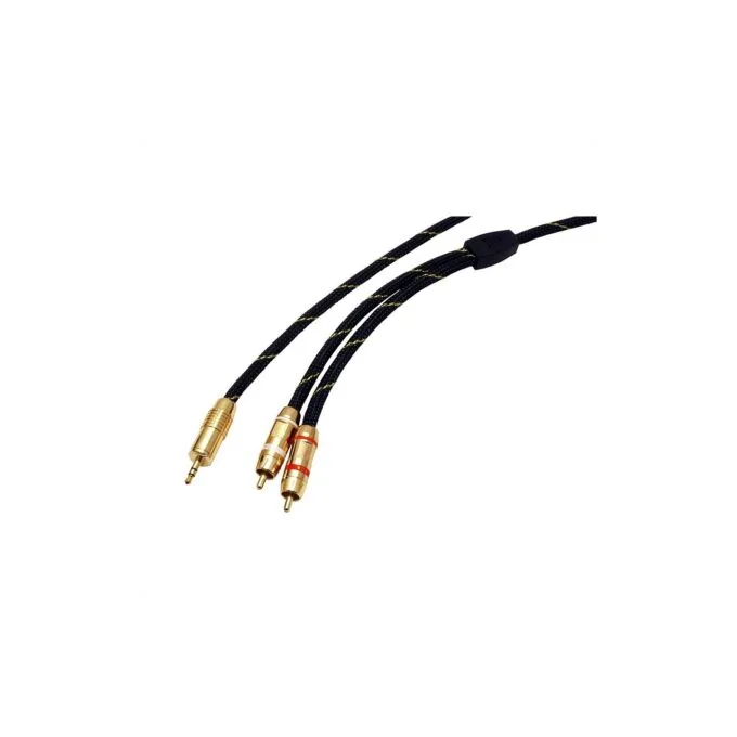 ROLINE GOLD Audio-Verbindungskabel 3.5mm Stereo - 2x Cinch Stecker Stecker 5m — image 3