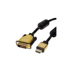 ROLINE GOLD Monitorkabel DVI (24+1) - HDMI. ST ST. 1.5 m