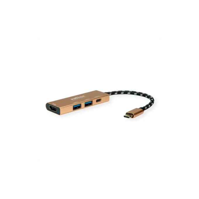 ROLINE GOLD USB Typ C Dockingstation. HDMI 4K. 2x USB 3.2 Gen 1. 1x PD — image 2