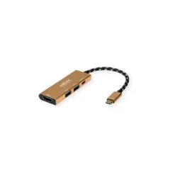 ROLINE GOLD USB Typ C Dockingstation. HDMI 4K. 2x USB 3.2 Gen 1. 1x PD