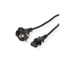 ROLINE GREEN Netzkabel. gerade IEC-Buchse. schwarz. 0.8 m