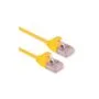 ROLINE GREEN U FTP Patchkabel Cat.6A (Class EA). LSOH. slim. gelb. 1 m