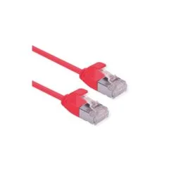 ROLINE GREEN U FTP Patchkabel Cat.6A (Class EA). LSOH. slim. rot. 0.15 m
