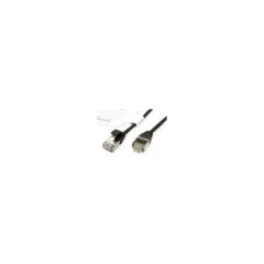ROLINE GREEN U FTP Patchkabel Cat.6A (Class EA). LSOH. slim. schwarz. 0.15 m