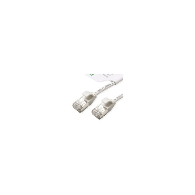 ROLINE GREEN U FTP Patchkabel Cat.6A (Class EA), LSOH, slim, wei, 1,5 m — image 2