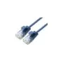 ROLINE GREEN UTP Patchkabel Cat.6A (Class EA). LSOH. slim. blau. 0.3 m
