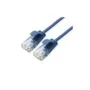 ROLINE GREEN UTP Patchkabel Cat.6A (Class EA). LSOH. slim. blau. 5 m