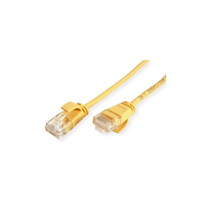 ROLINE GREEN UTP Patchkabel Cat.6A (Class EA). LSOH. slim. gelb. 0.3 m — image 2