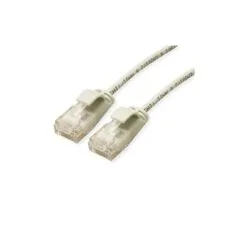 ROLINE GREEN UTP Patchkabel Cat.6A (Class EA). LSOH. slim. grau. 1.5 m