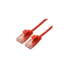 ROLINE GREEN UTP Patchkabel Cat.6A (Class EA). LSOH. slim. rot. 3 m
