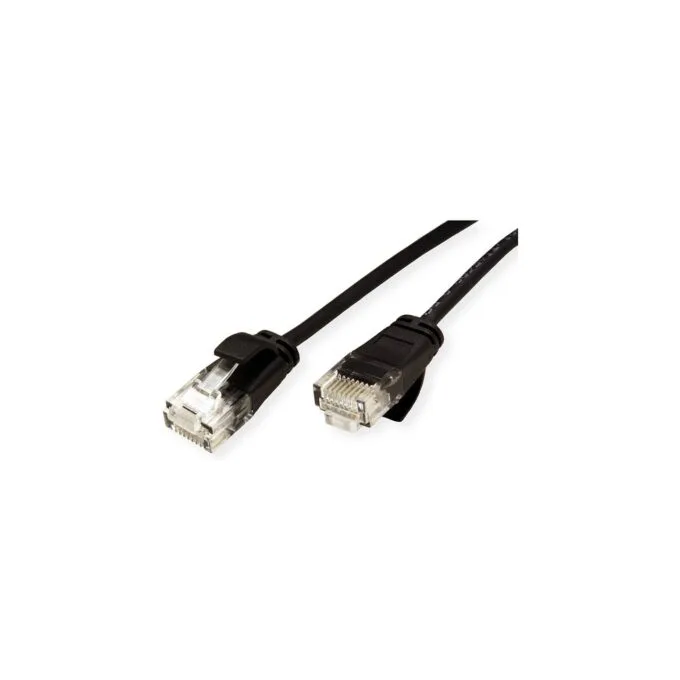 ROLINE GREEN UTP Patchkabel Cat.6A (Class EA). LSOH. slim. schwarz. 1 m — image 3
