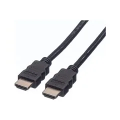 ROLINE HDMI High Speed Kabel mit Ethernet. TPE. schwarz. 1 m