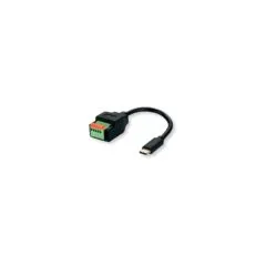 ROLINE Kabeladapter USB-Typ-C Stecker zu 5-Pin-Klemmleiste. (Drucktasten). 15 cm