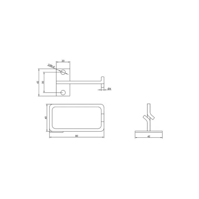 ROLINE Kabelse. 40x80 mm. Metall. Kabeleinfhrung seitlich — image 2