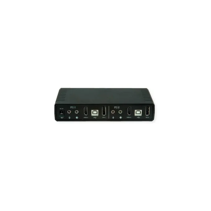 ROLINE KVM-Audio-Switch Dual Head HDMI 4K60. 1 User - 2 PC — image 2