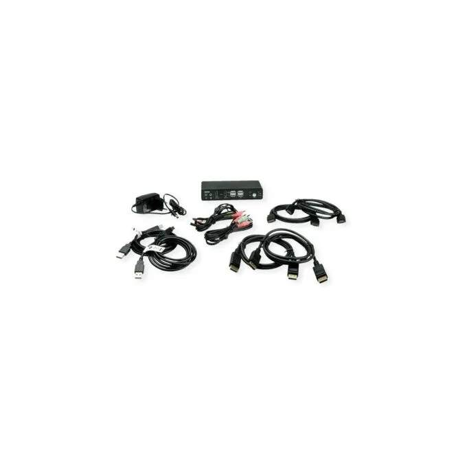 ROLINE KVM-Audio-Switch Dual Head HDMI 4K60. 1 User - 2 PC — image 3