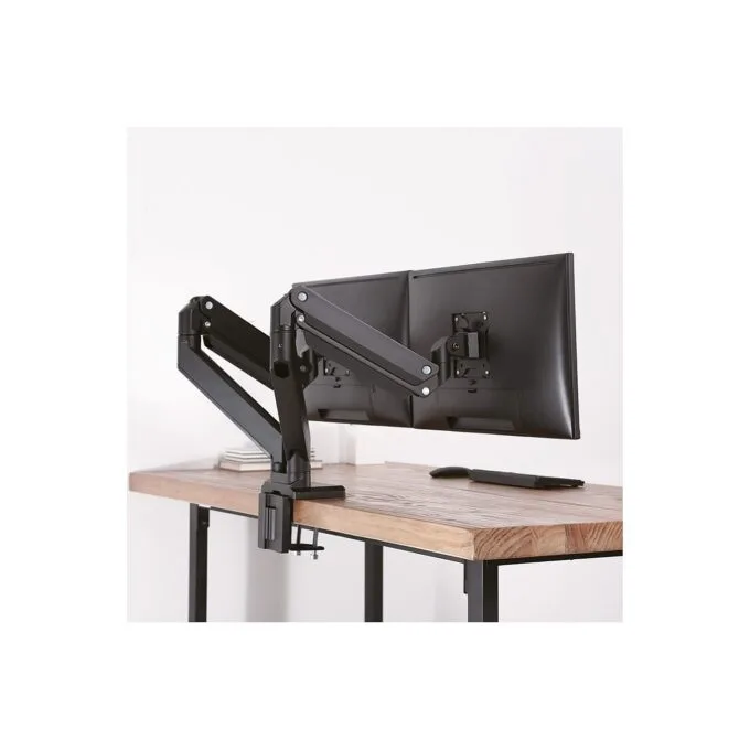 ROLINE LCD-Doppelarm, Tischmontage, Gasfeder, je 5 Gelenke, bis 35 Zoll, bis 2x 15 kg — image 4