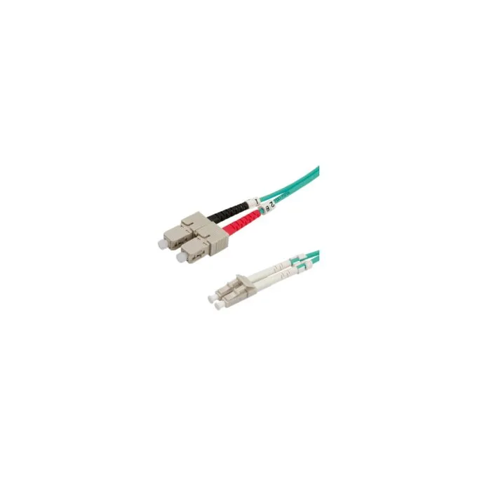 ROLINE LWL-Kabel 50 125um OM3 LC SC trkis 10m — image 1