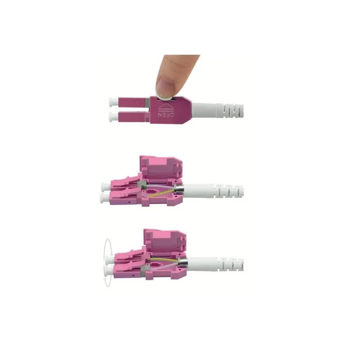 ROLINE LWL-Kabel duplex 50 125m OM4. LC LC. UNIBOOT. violett. 10 m — image 2