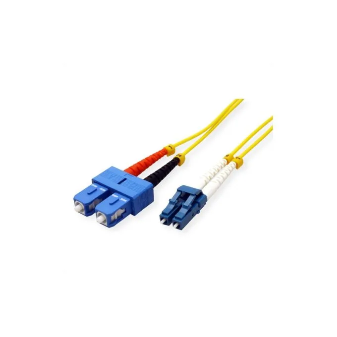 ROLINE LWL-Kabel Duplex. Single Mode 9 125m OS2. LC SC. gelb. 0.5 m — image 2