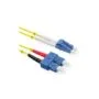 ROLINE LWL-Kabel Duplex. Single Mode 9 125m OS2. LC SC. gelb. 1 m