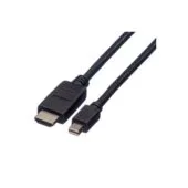 ROLINE Mini DisplayPort Kabel. Mini DP-HDTV. ST ST. schwarz. 1.5 m