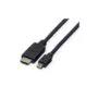 ROLINE Mini DisplayPort Kabel. Mini DP-HDTV. ST ST. schwarz. 4.5 m