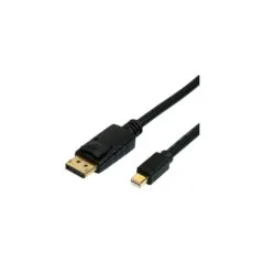 ROLINE Mini DisplayPort Kabel. v1.4. mDP - DP. ST - ST. schwarz. 1 m