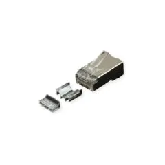 ROLINE Modular Plug geschirmt Cat.6A (Class EA). fr Massiv- Litzendraht. 10 St.