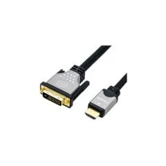 ROLINE Monitorkabel DVI (24+1) - HDMI. ST ST. schwarz silber. 1.5 m