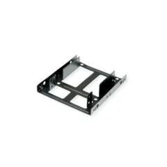 ROLINE Montageadapter. 3.5 Zoll Rahmen fr 2x 2.5 HDD SSD. Metall. schwarz