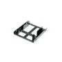 ROLINE Montageadapter. 3.5 Zoll Rahmen fr 2x 2.5 HDD SSD. Metall. schwarz