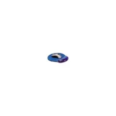 ROLINE Mousepad mit Handgelenkauflage Silikon blau transparent