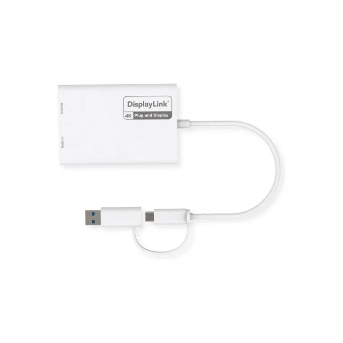 ROLINE Multi-DisplayLink Adapter USB Typ A+C - 2x DP. 4K — image 3