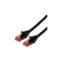 ROLINE Patchkabel Cat.6 UTP. Component Level. LSOH. schwarz. 0.3 m