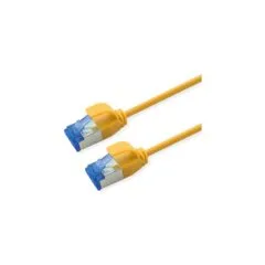 ROLINE Patchkabel Cat.6A (Class EA) S FTP (PiMF). LSOH. PoE. gelb. 0.5 m